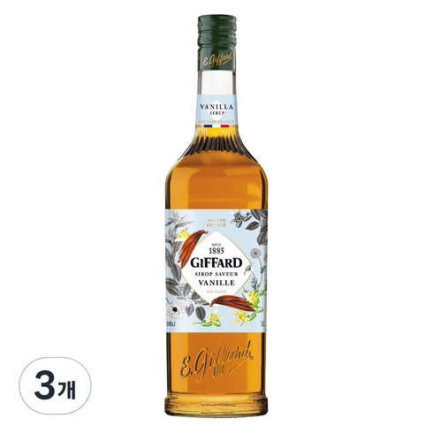 지파드 바닐라 시럽, 1L, 3개