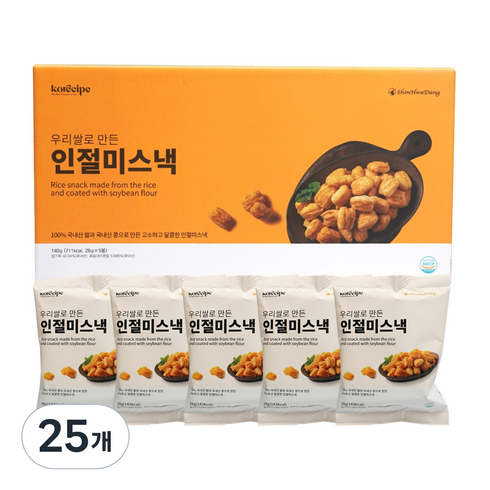 신화당 우리쌀로 만든 인절미 스낵, 140g, 5개