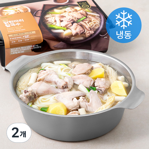 프레시지 더큰 닭 한마리 칼국수 밀키트 (냉동), 1.56kg, 2개