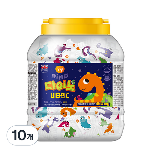 앙팡 다이노 비타민C 600g, 500정, 10개