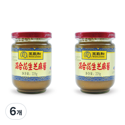 즈마장 - 왕즈허 즈마장 땅콩 참깨 소스, 225g, 6개