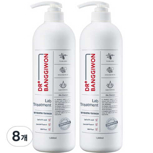 닥터방기원 랩 탈모 기능성 헤어트리트먼트, 1000ml, 8개