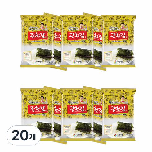 광천김 달인 김병만의 재래전장 20g, 20개