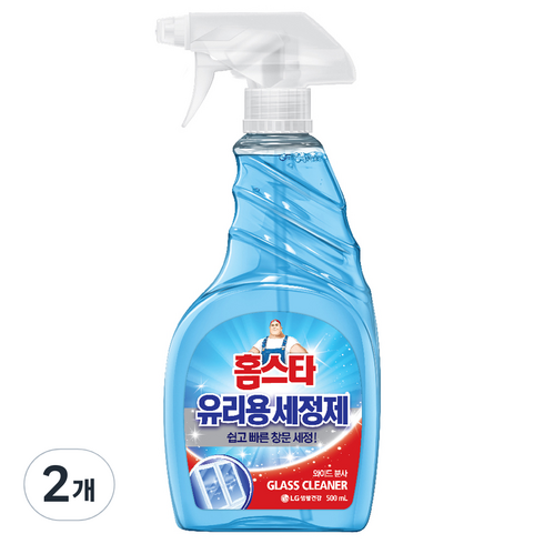 홈스타 유리용 세정제, 2개, 500ml