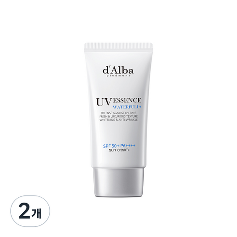 달바 워터풀 에센스 선크림 SPF50+ PA++++, 50ml, 2개