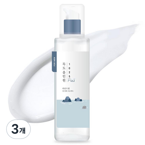 라운드랩 포 맨 1025 독도 올인원 플루이드, 200ml, 3개