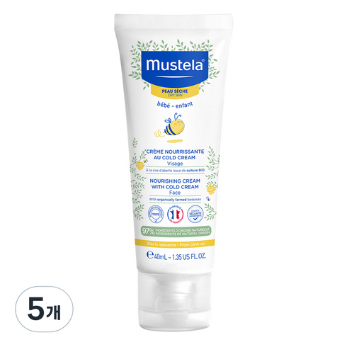무스텔라 너리싱 위드 콜드 유아크림, 40ml, 5개