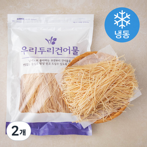 우리두리건어물 오징어실채, 800g, 2개