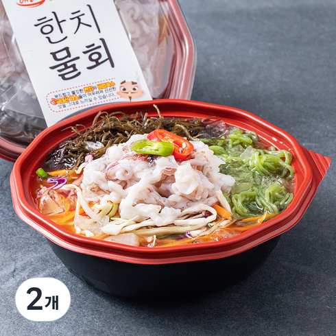 물회 - 한치물회, 600g, 2개