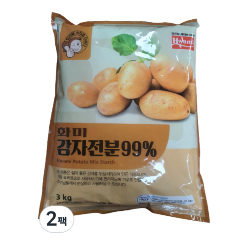 화미_감자전분(99%) 3KG 1팩, 2개