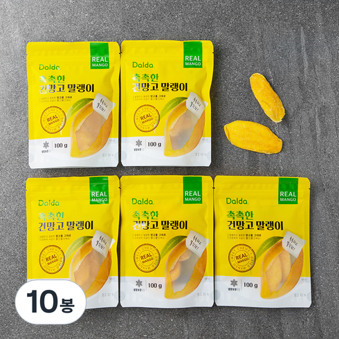 매홍 촉촉한 건망고 말랭이, 100g, 10봉