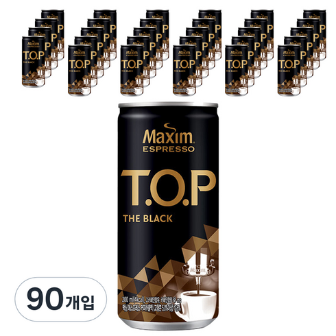 맥심 티오피 더블랙, 200ml, 90개