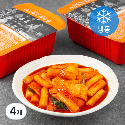 무꼬뭐꼬 추억의 궁물떡볶이 추억맛 (냉동), 600g, 4개