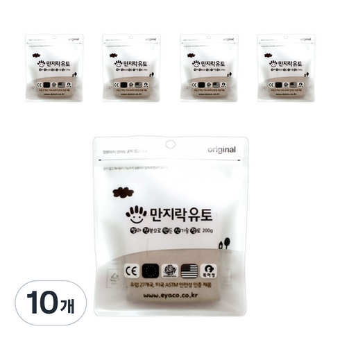 유토 - 만지락 소프트 유토 200g, 10개