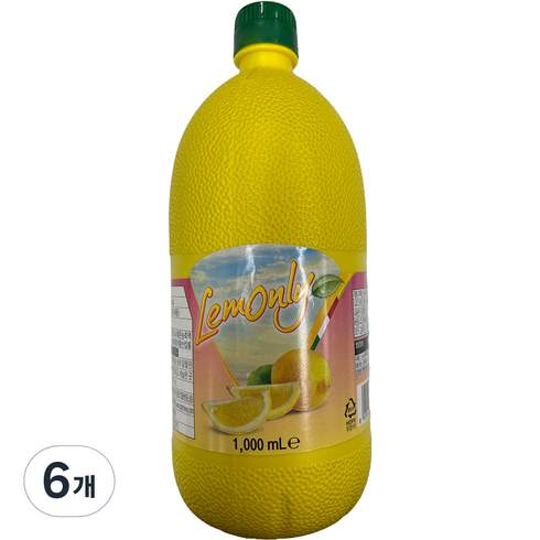 보넬드 아이엠 레몬주스 1L12병 - 레몬리 레몬 주스, 6개, 1L