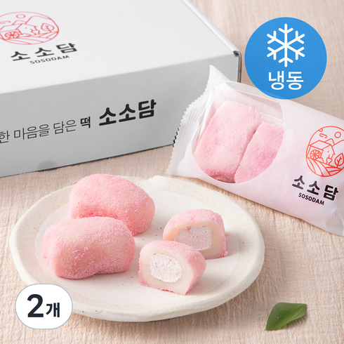 소소담 크림딸기 찹쌀떡 (냉동), 700g, 2개