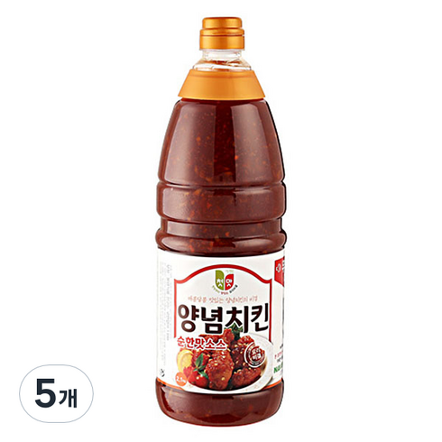 청우식품 양념치킨 순한맛 소스, 2.1kg, 5개