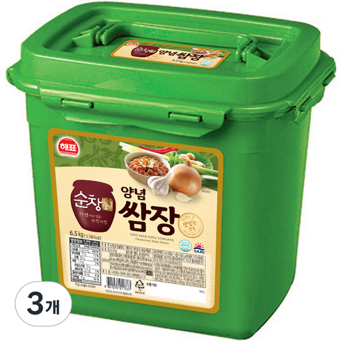 해표 순창궁 양념쌈장, 6.5kg, 3개