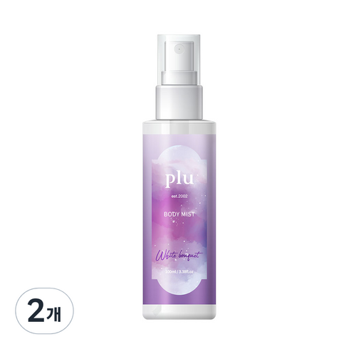 플루 퍼퓸 바디미스트 화이트 부케, 100ml, 2개
