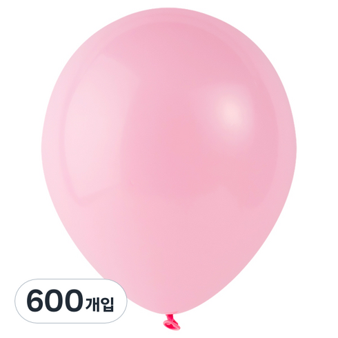 파티팡 풍선 라운드 30cm, 라이트핑크, 600개입