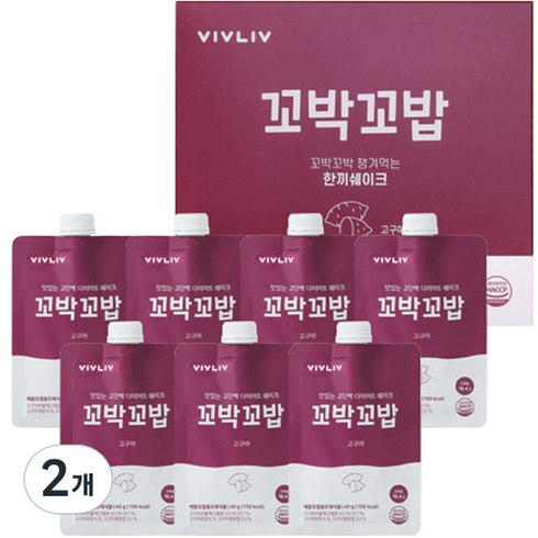 꼬박꼬밥 식사대용 고구마 맛 한끼 쉐이크, 280g, 2개