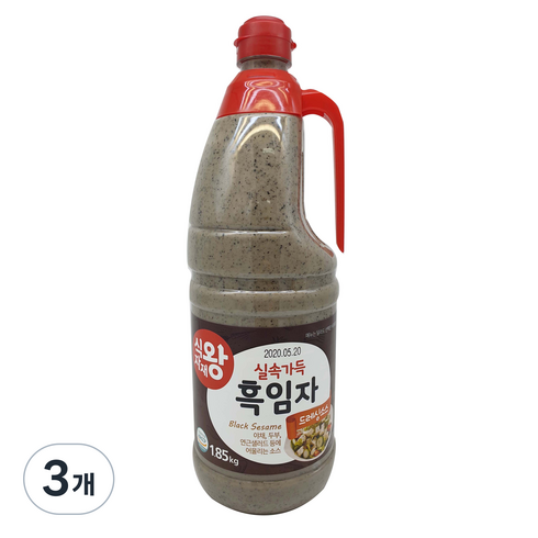 식자재왕 실속가득 흑임자 드레싱소스, 1.85kg, 3개