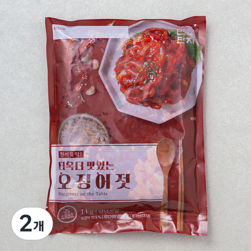 반찬단지 오징어젓, 1kg, 2개