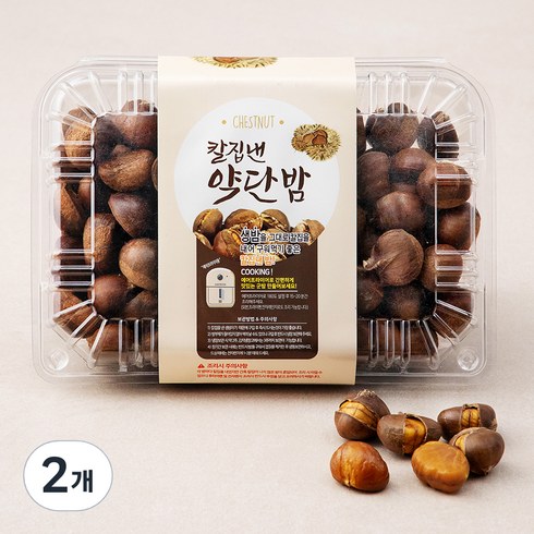 아산율림 중국산 칼집낸 약단밤, 1kg, 2개