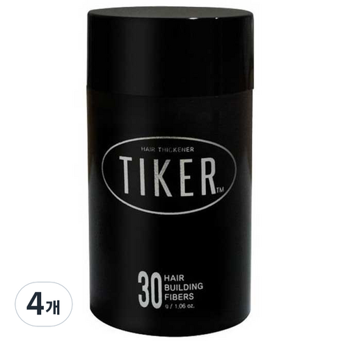 티커 베이직 흑채 30 g, 흑색, 4개