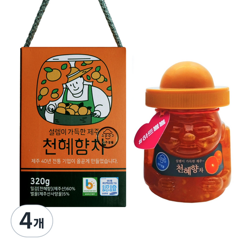 설렘이 가득한 제주 천혜향차, 320g, 1개입, 4개