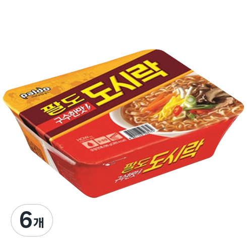 팔도 도시락 구수한맛 86 g, 6개