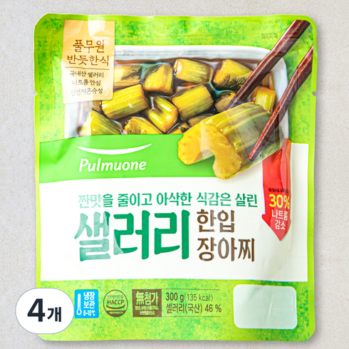 풀무원 샐러리 한입장아찌, 300g, 4개