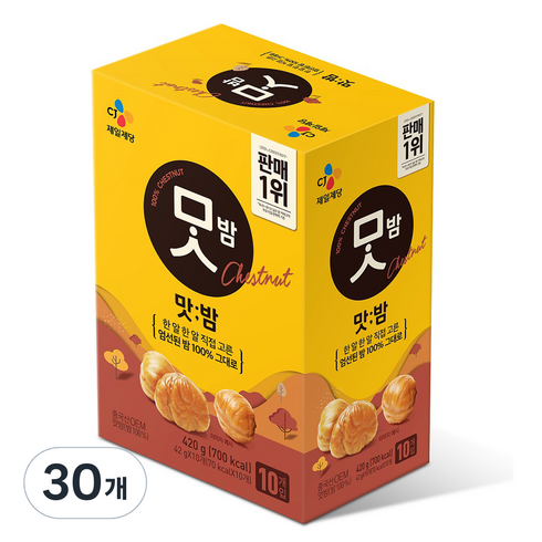 밤 - CJ맛밤, 420g, 3개