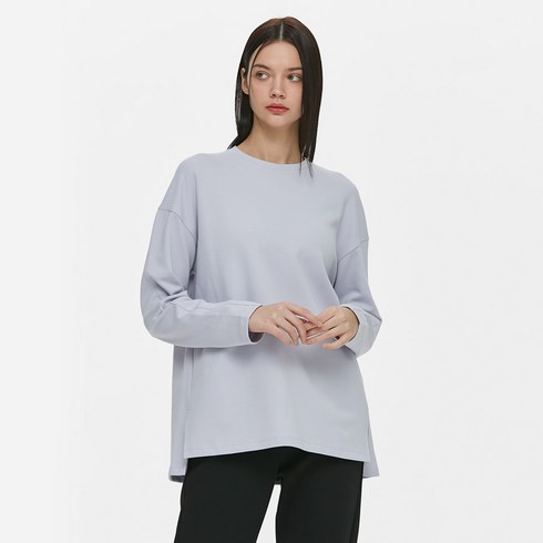 뮬라웨어 여성용 릴렉스드 베이직 롱 슬리브 AWSDTL114