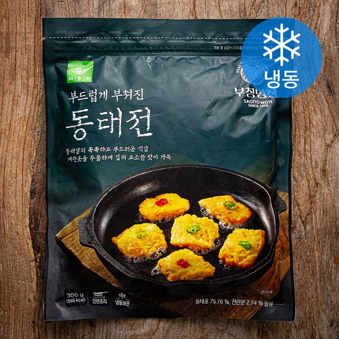 사옹원 - 부침명장 사옹원 동태전 (냉동), 300g, 1팩