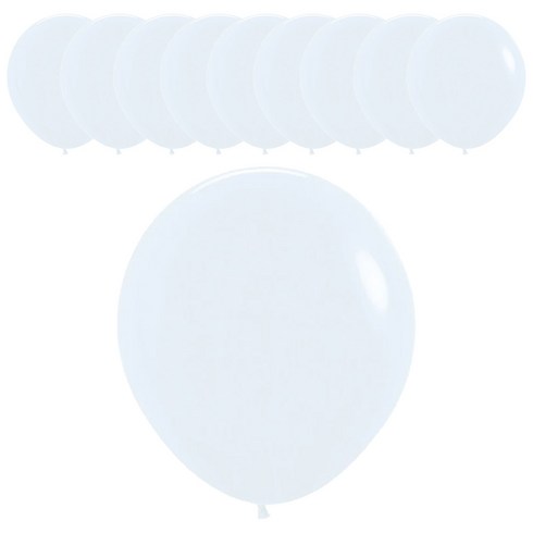 셈퍼텍스 풍선 45cm, 화이트, 10개