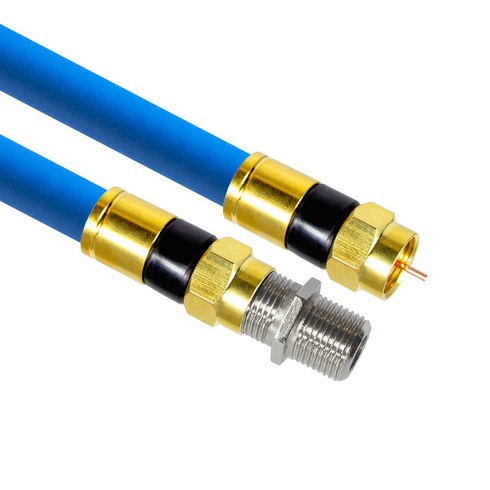 마하링크 국산 골드 고급형 RF 안테나 블루 5C 연장 동축 수제작 케이블 2M, MLZ-GRAB020(블루)
