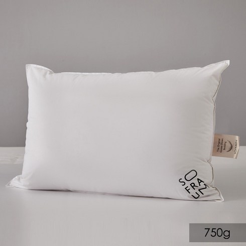 소프라움 국민구스 프라우덴 30 항균 베개 750g, 화이트, 1개