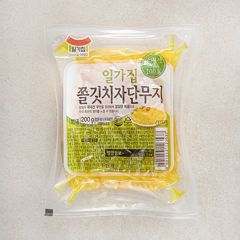 치자단무지 - 일가집 쫄깃치자단무지, 200g, 1개