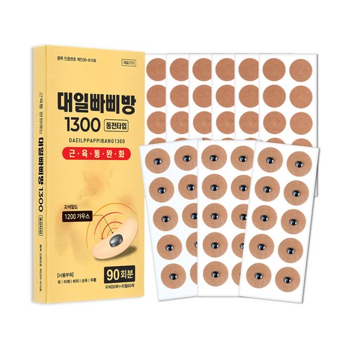 대일밴드 대일빠삐방 1300 의료용 자기발생기 자석 패치 30p + 리필 60p 세트, 1세트