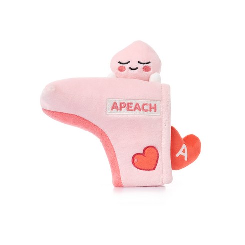 카카오 프렌즈 퍼터 커버 - 카카오프렌즈 골프 소프트 퍼터커버 블레이드 어피치, 핑크