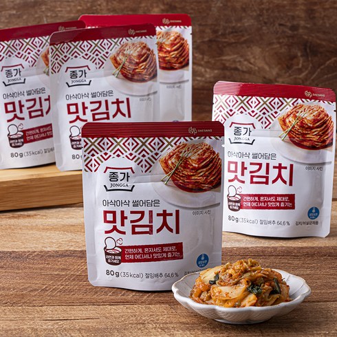 여행용김치 - 종가 투어 맛김치 5개입, 400g, 1개