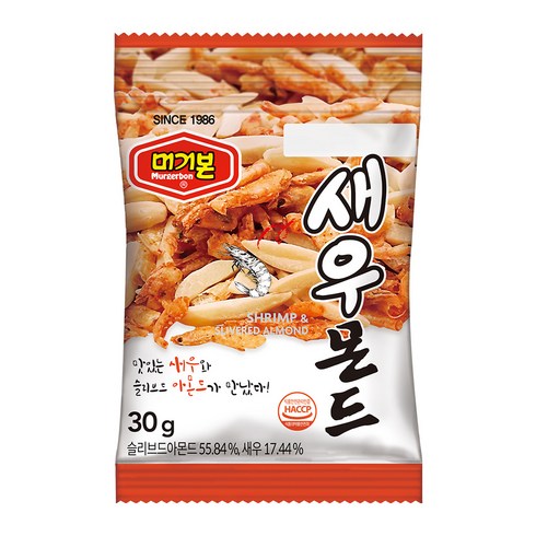 머거본 새우몬드, 30g, 1개