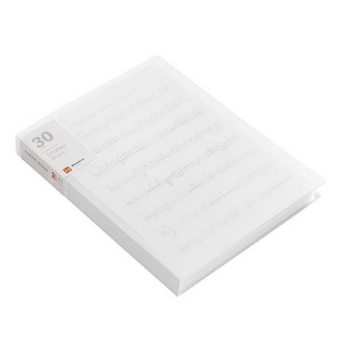 시와이 A4 클리어파일 30p, 화이트, 1개
