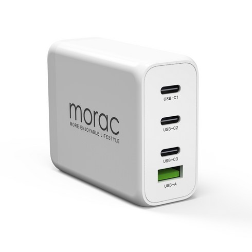 morac 하이퍼 에디션 120W GaN 4포트 PD 충전기, 1개