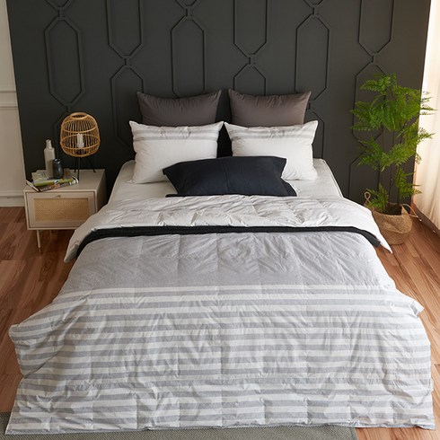 소프라움 와이즈 사계절 차렵 이불, 그레이