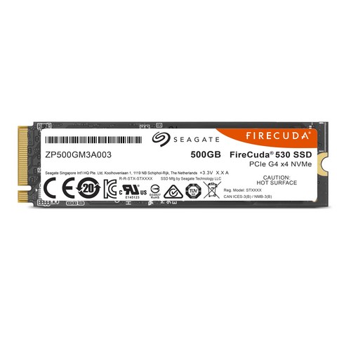 파이어쿠다530 - 씨게이트 파이어쿠다 530 M.2 NVMe SSD, ZP500GM3A013, 500GB