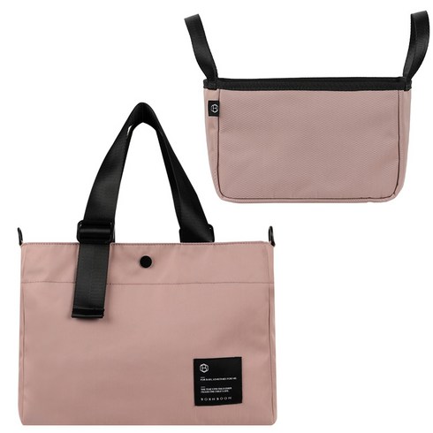 본분 보온보냉 기저귀 가방 + 이너백 세트, 인디핑크