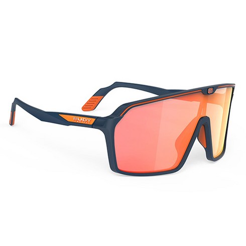 루디프로젝트 스핀쉴드 아시안핏 스포츠 선글라스 SP724047-0000AF, 매트 블루 네이비(프레임), 멀티레이저 오렌지(렌즈)