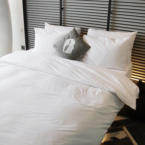 특 5성급 프리미엄 면 60수 호텔베딩 이불커버 무지 2p, 화이트